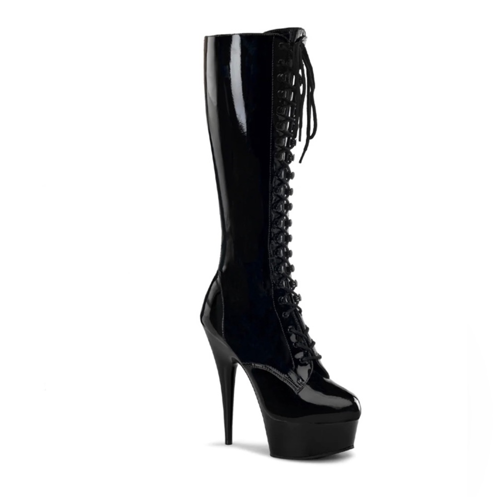 Pleaser Delight Lace Up Boots NEWS IN BOX